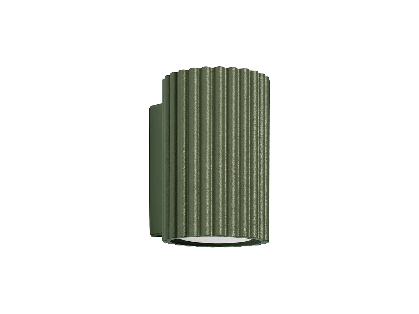 Lampada da parete KARBON minimalista di alluminio - 1 sorgenti luminose - L.6,5 x A.10 cm - verde oliva