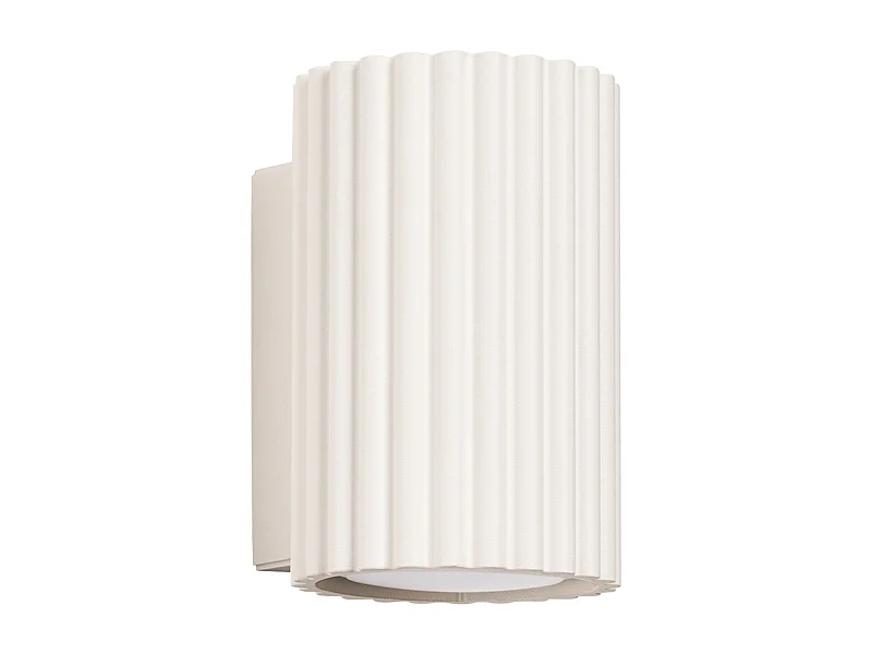 Applique Karbon Minimaliste En Aluminium - 1 Sources Lumineuses - L.6,5 X H.10 Cm - Beige