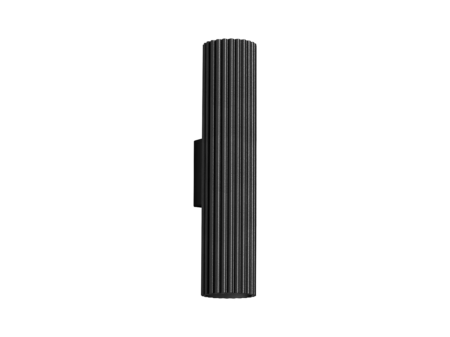 Applique Karbon Minimaliste En Aluminium - 2 Sources Lumineuses - L.6,5 X H.30 Cm - Noir