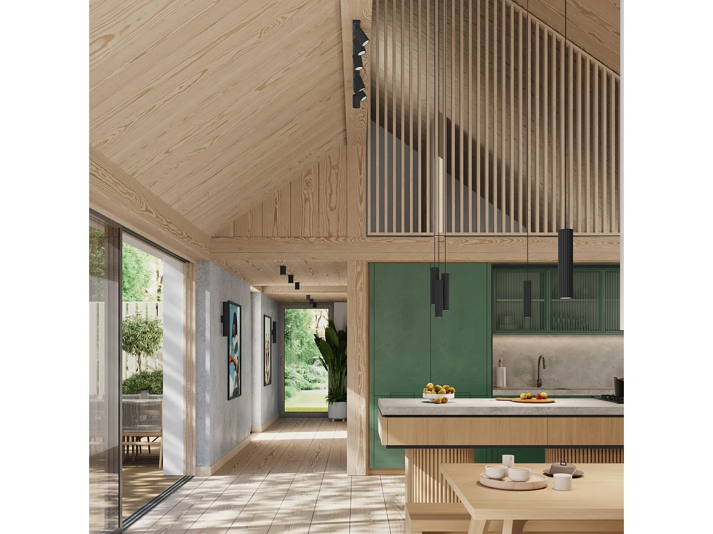 Lámpara De Pared Karbon Minimalista De Aluminio - 2 Fuentes Luminosas - L.6,5 X A.30 Cm - Negro