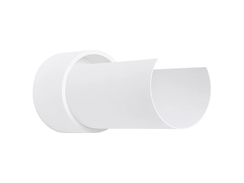 Wandleuchte Flash Minimalistisch Aus  Stahl - 1 Lichtquellen - L.10 X H. Cm - Weiß