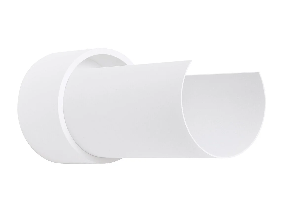 Wandlamp Flash Minimalistisch Van  - 1 Lichtbronnen - L.10 X H.21 Cm - Wit