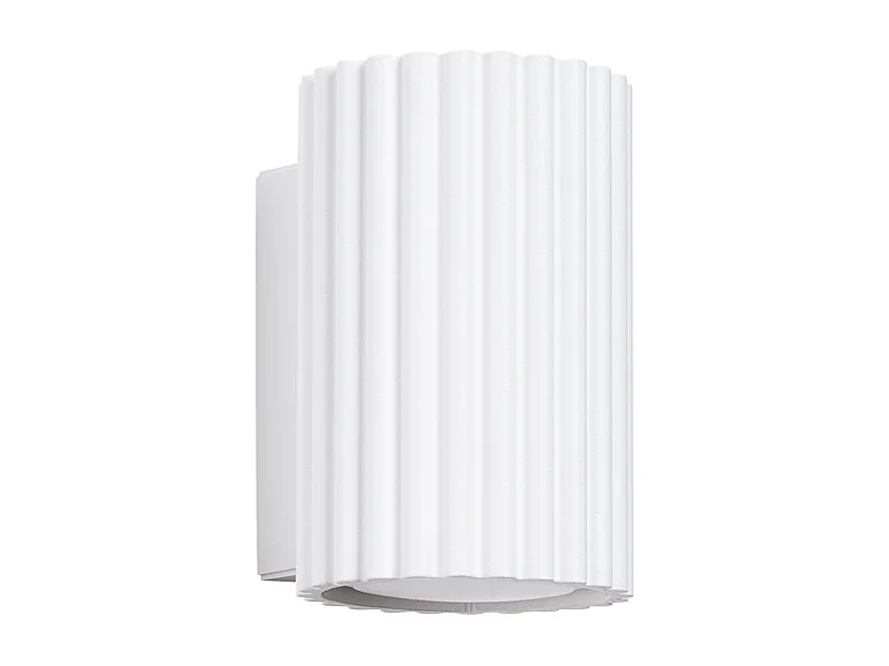 Applique Karbon Minimaliste En Aluminium - 1 Sources Lumineuses - L.6,5 X H.10 Cm - Blanc