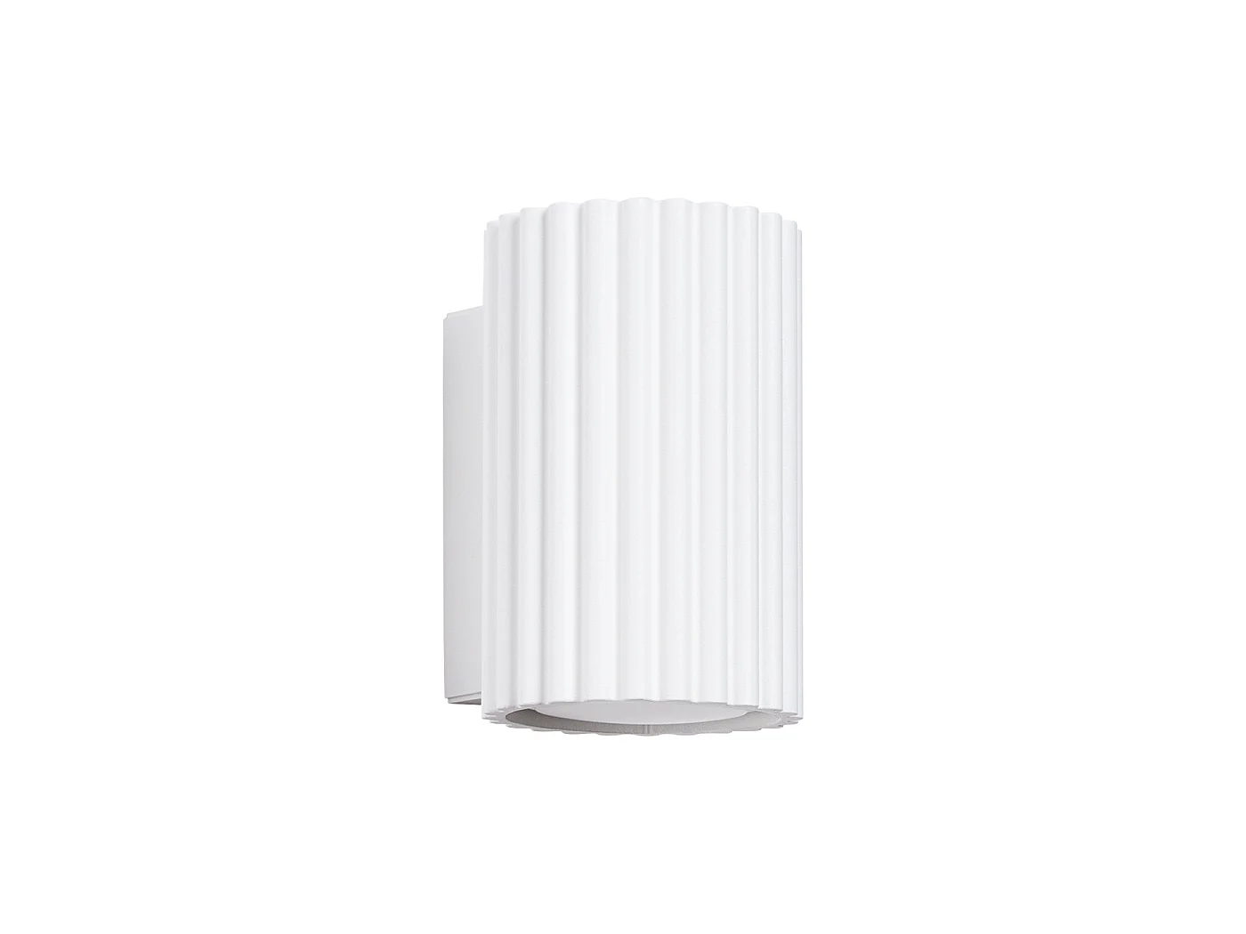 Applique Karbon Minimaliste En Aluminium - 1 Sources Lumineuses - L.6,5 X H.10 Cm - Blanc