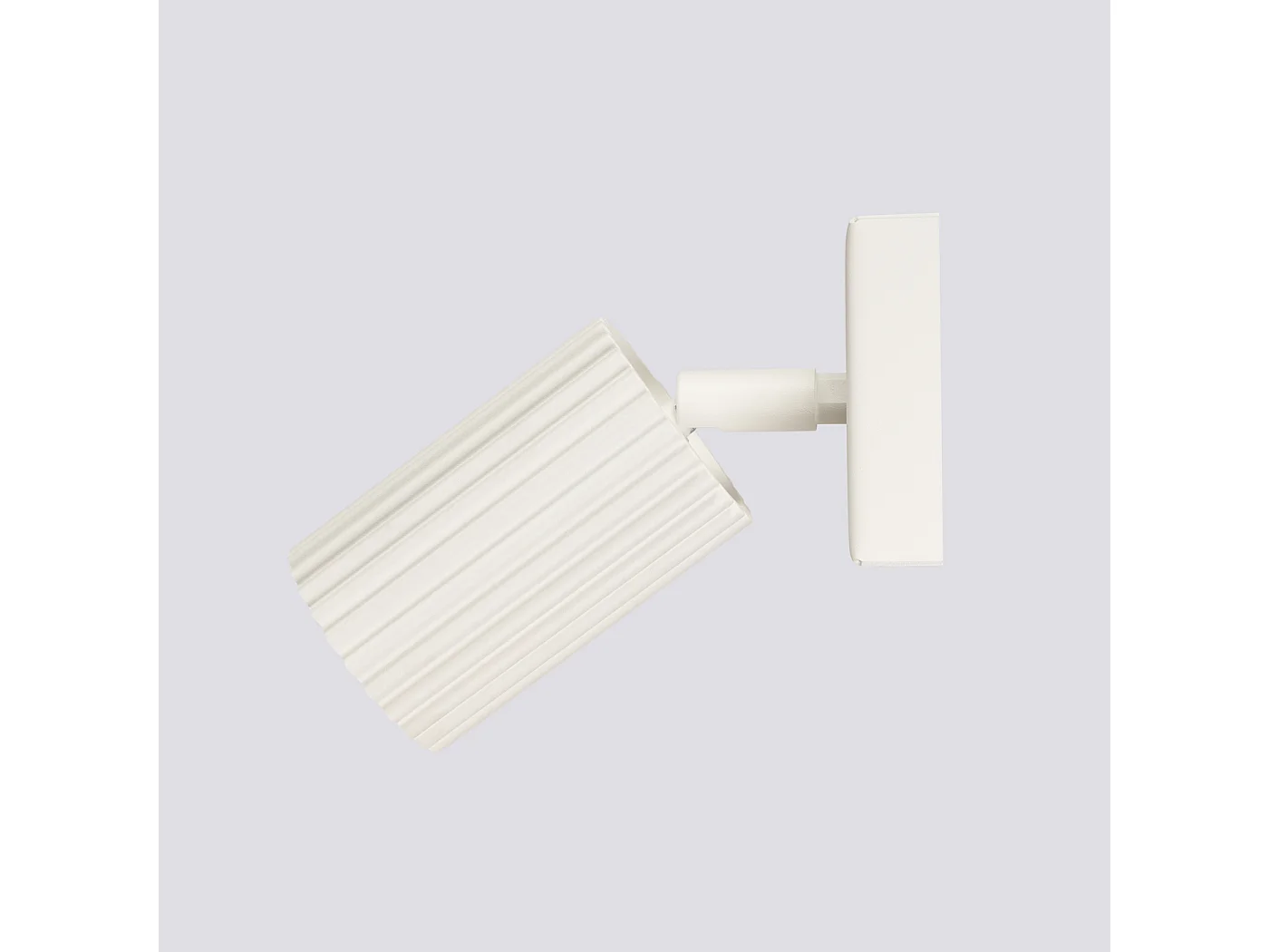 Wandlamp KARBON minimalistisch van  - 1 lichtbronnen - L.8 x H.8 cm - beige