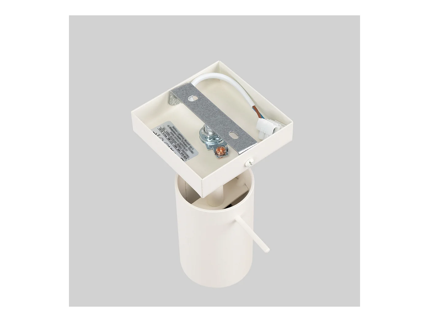 Applique Lagos Moderne En Acier - 1 Sources Lumineuses - L.8 X H.8 Cm - Beige