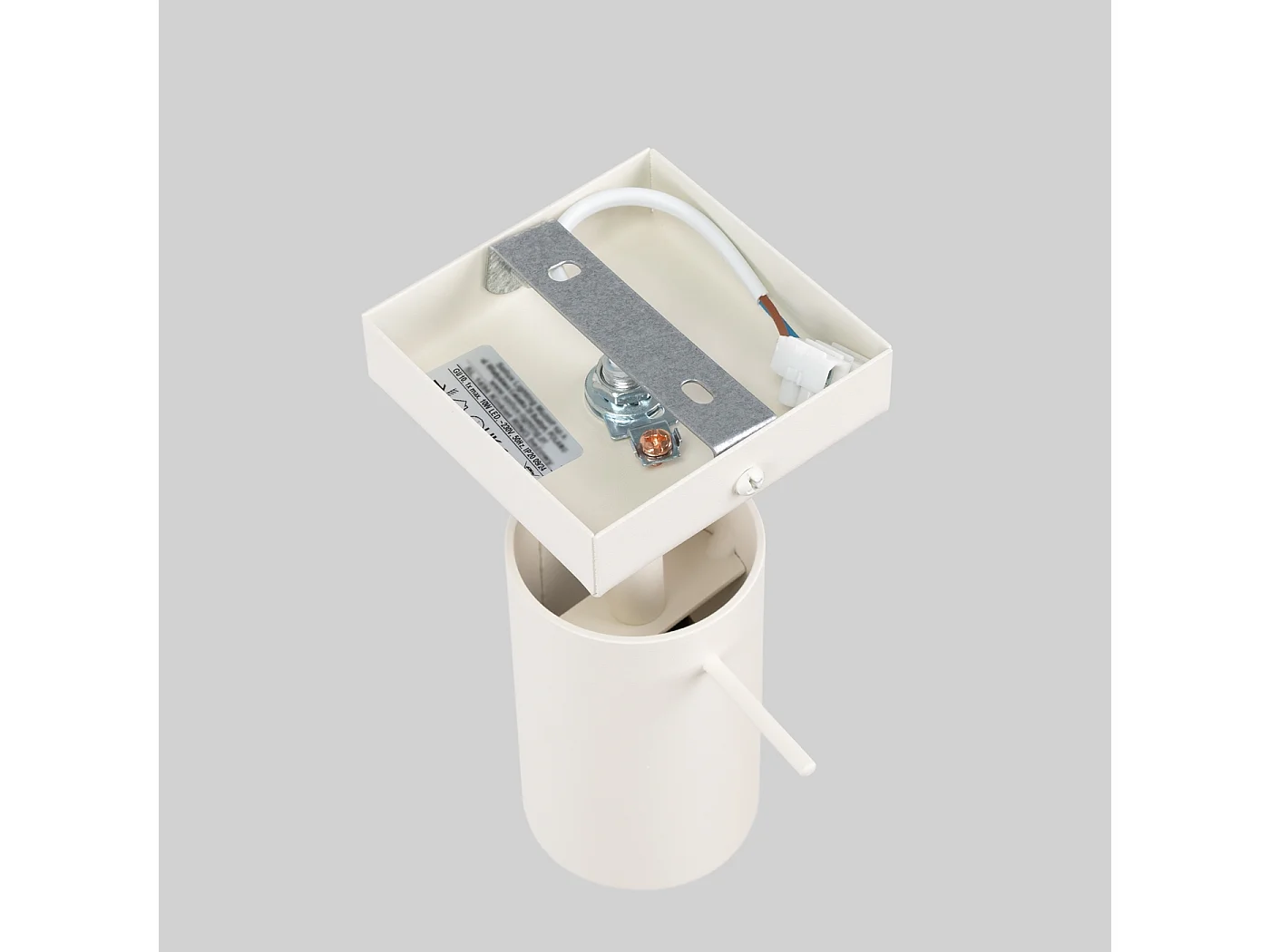 Applique Lagos Moderne En Acier - 1 Sources Lumineuses - L.8 X H.8 Cm - Beige