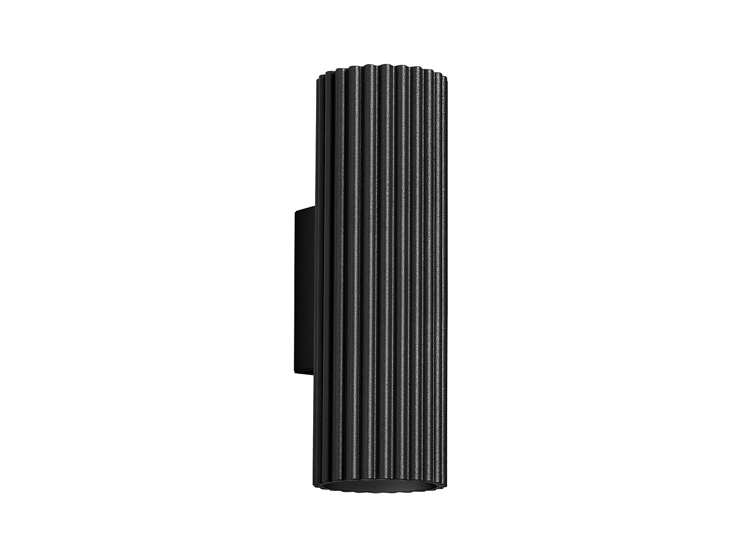 Applique Karbon Minimaliste En Aluminium - 2 Sources Lumineuses - L.6,5 X H.20 Cm - Noir