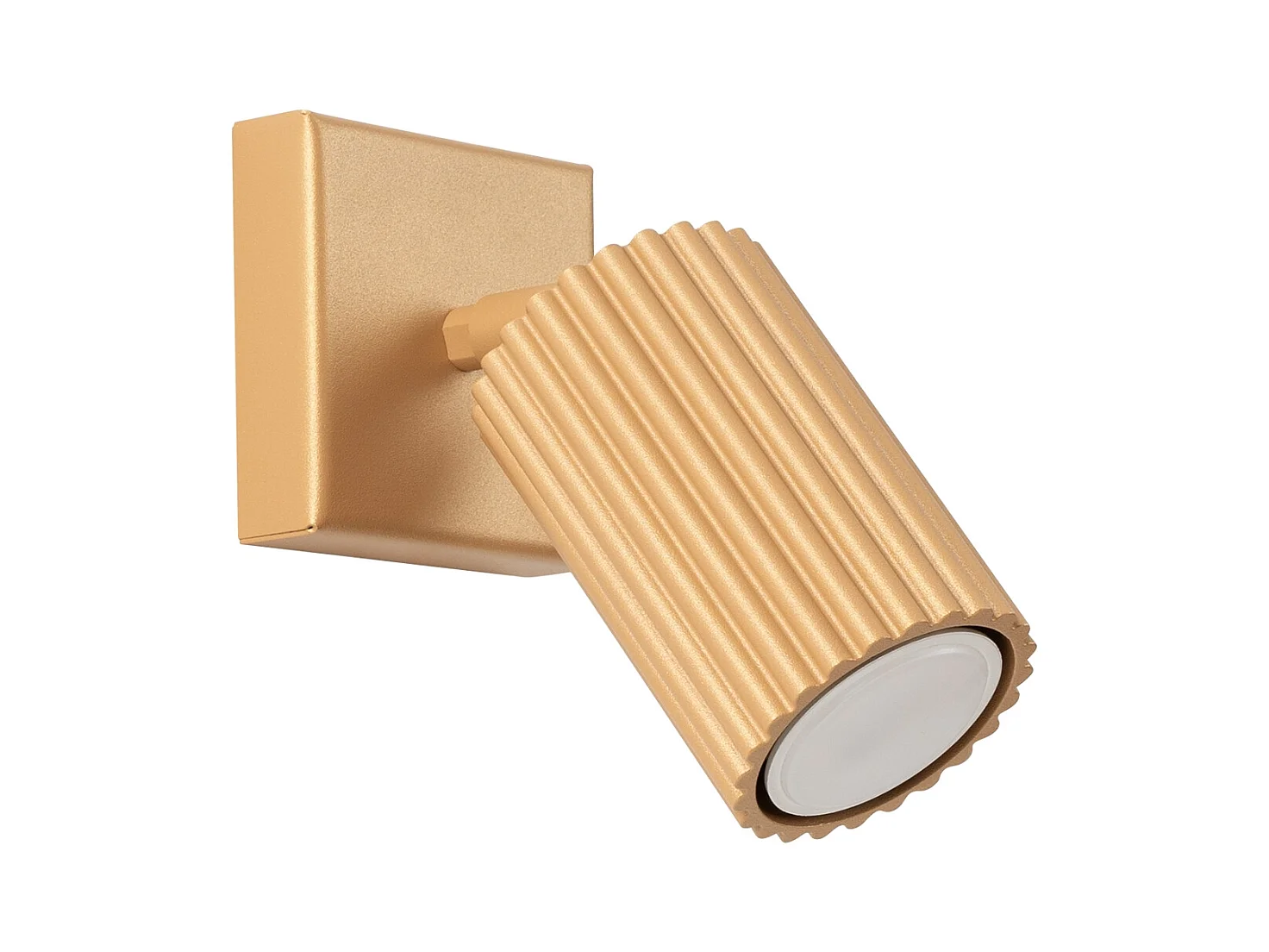 Wandlamp Karbon Minimalistisch Van  - 1 Lichtbronnen - L.8 X H.8 Cm - Gouden