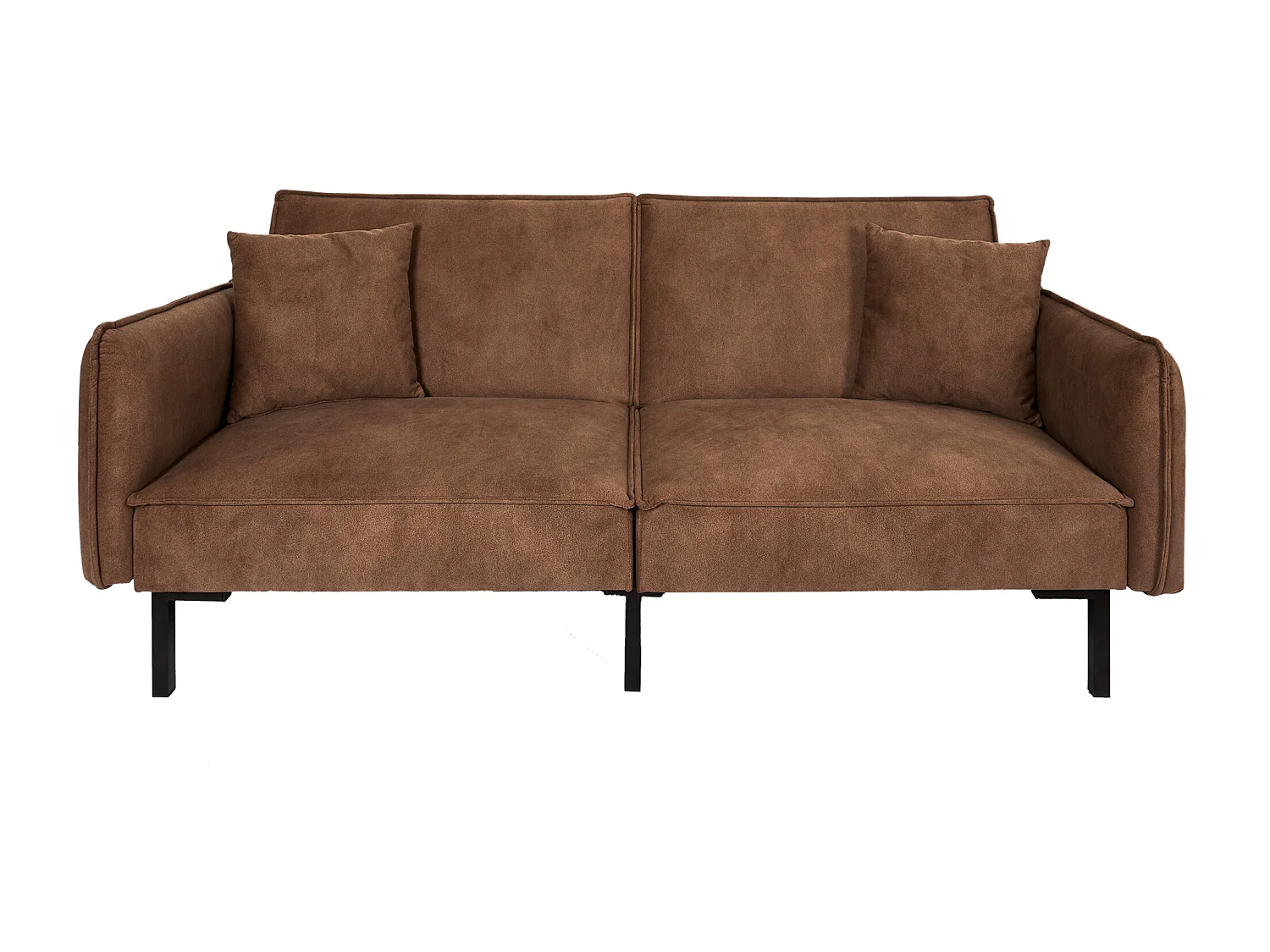 Canapé Club Convertible "Minota" 198cm Marron