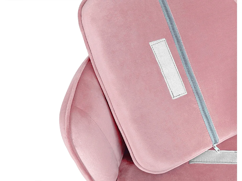 Sedia da pranzo in velluto rosa poltroncina vintage mod. Celine