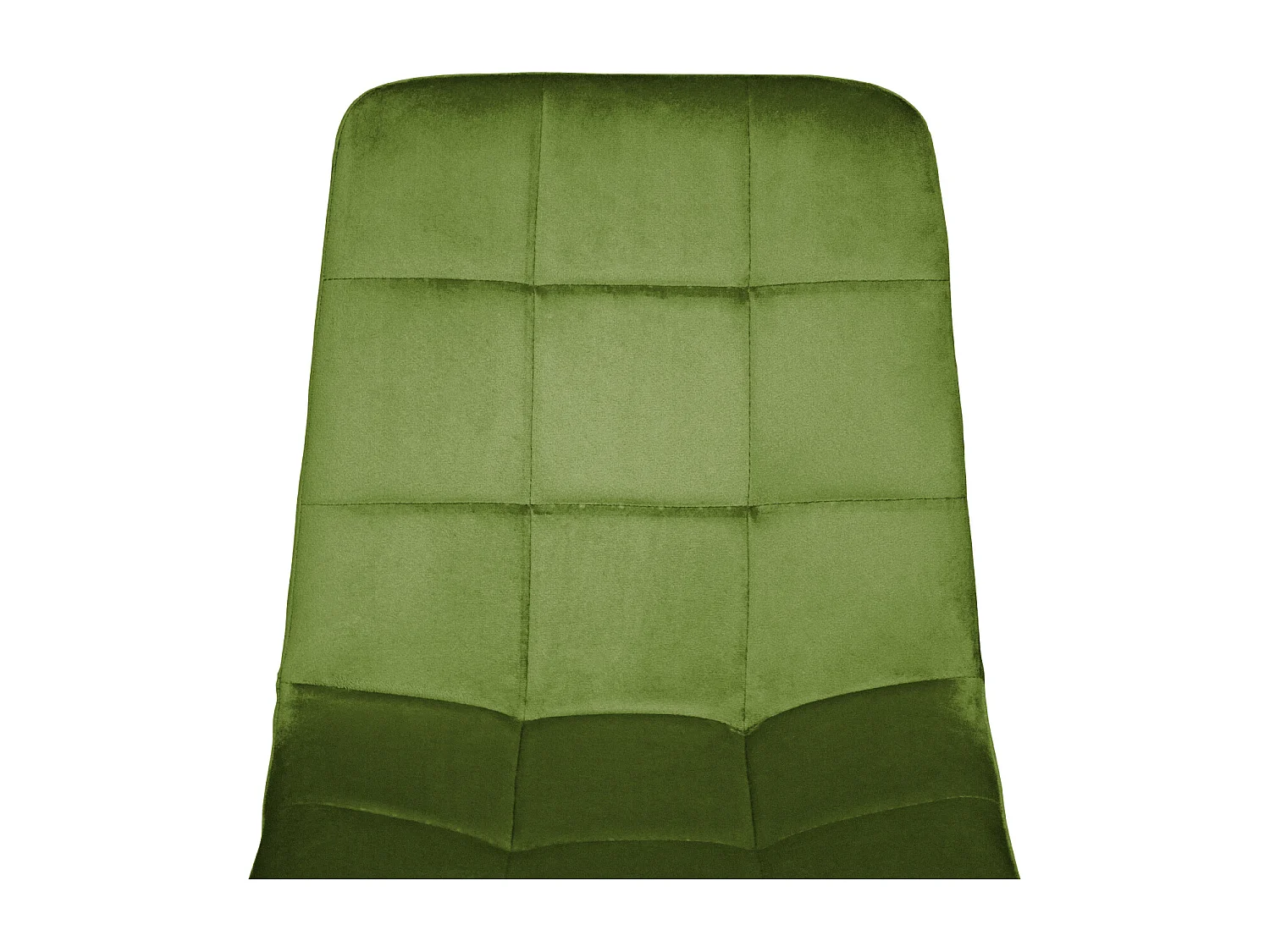 Sedia da pranzo imbottita in velluto verde pistacchio  mod. Karima (2pz.)