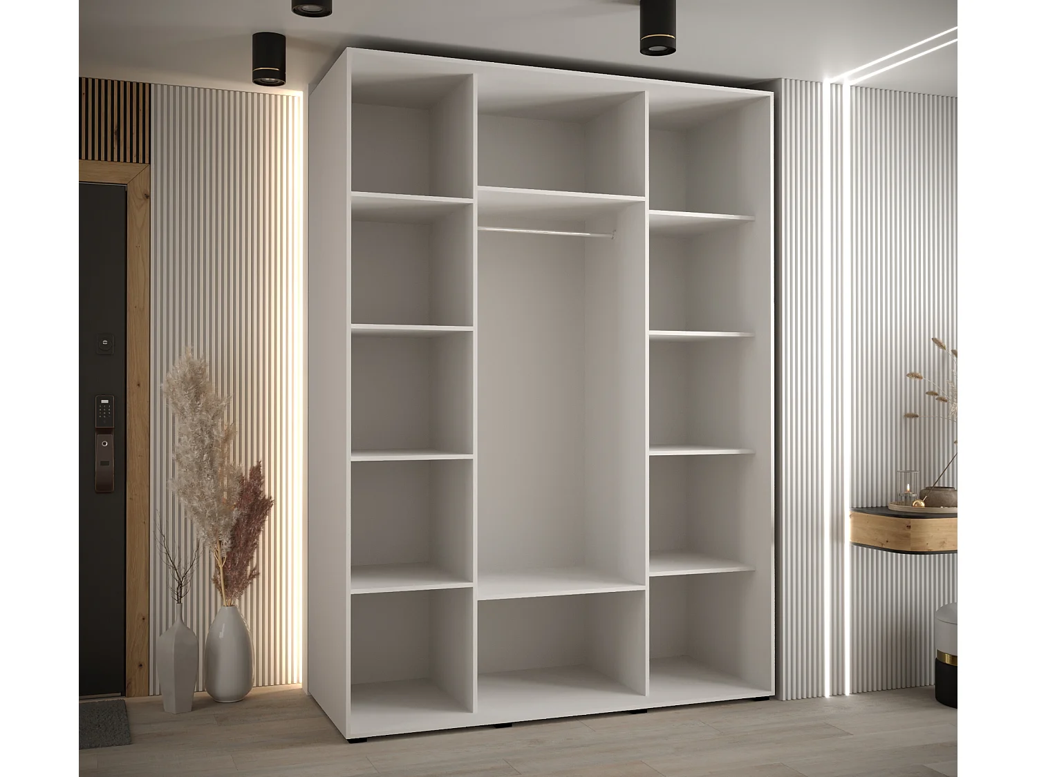 SCHWEBETÜRENSCHRANK 235,2/180/60 3-türig