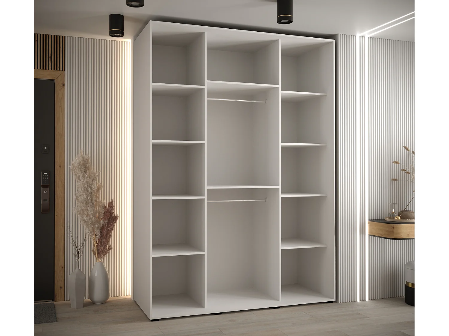 SCHWEBETÜRENSCHRANK 235,2/180/60 3-türig