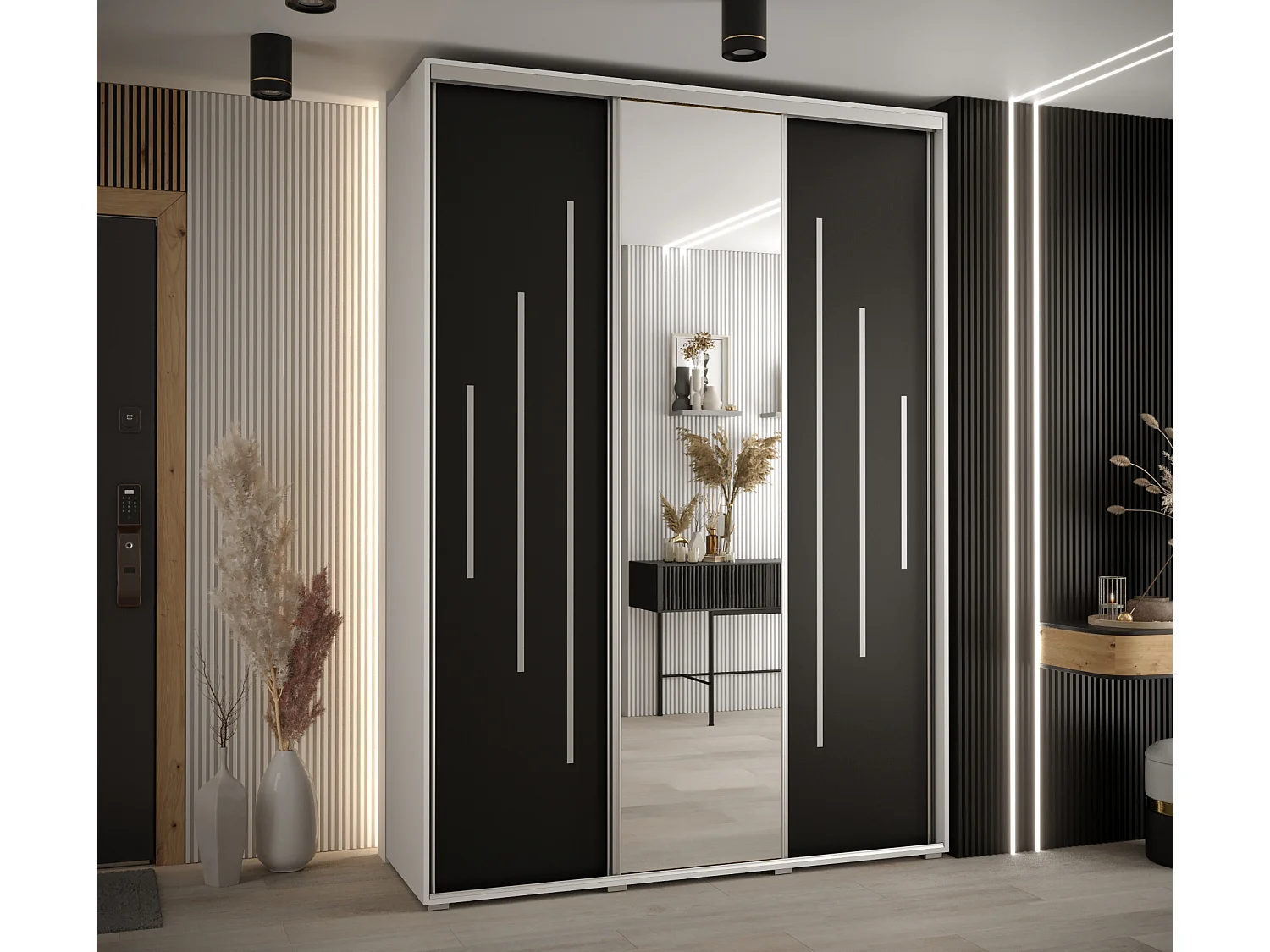 ARMOIRE DAVOS 13 À PORTES COULISSANTES 235,2/180/60 3 portes