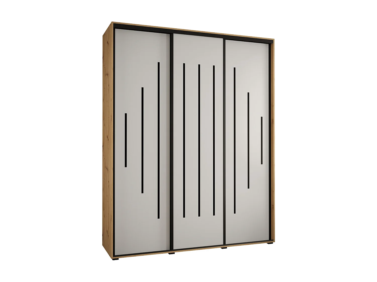 Armadio con ante a battente 235,2/190/60 3-porte