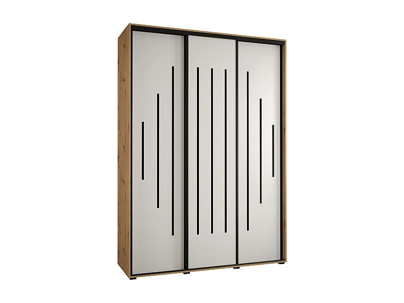 ARMOIRE DAVOS 12 À PORTES COULISSANTES 235,2/170/45 3 portes