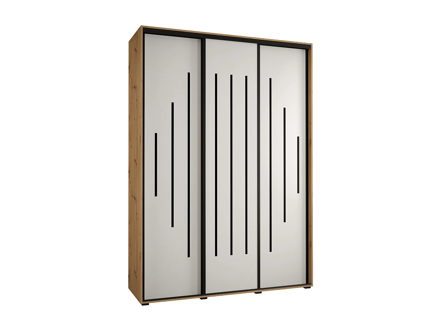 ARMOIRE DAVOS 12 À PORTES COULISSANTES 235,2/170/45 3 portes