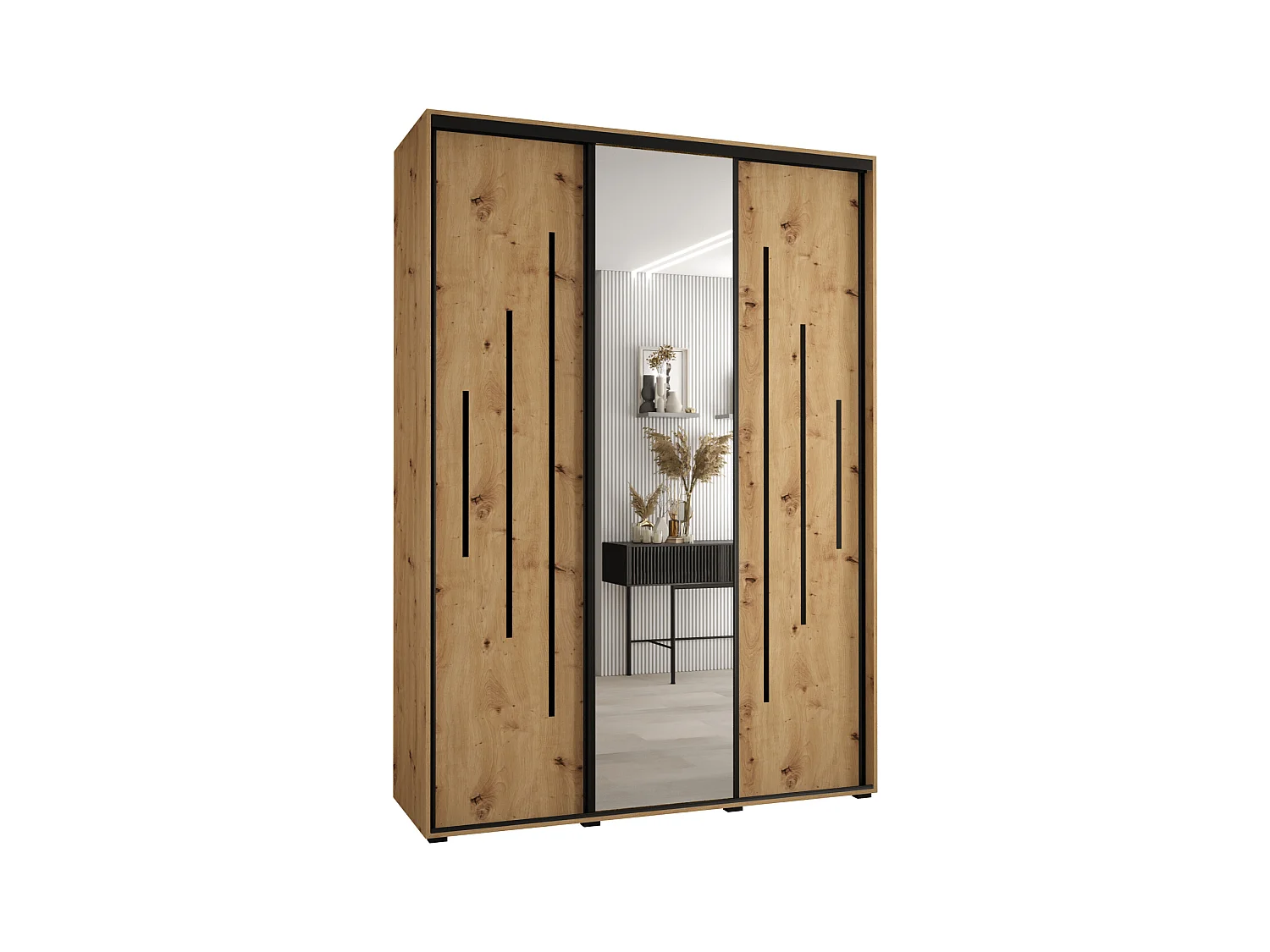 ARMOIRE DAVOS 13 À PORTES COULISSANTES 235,2/170/60 3 portes