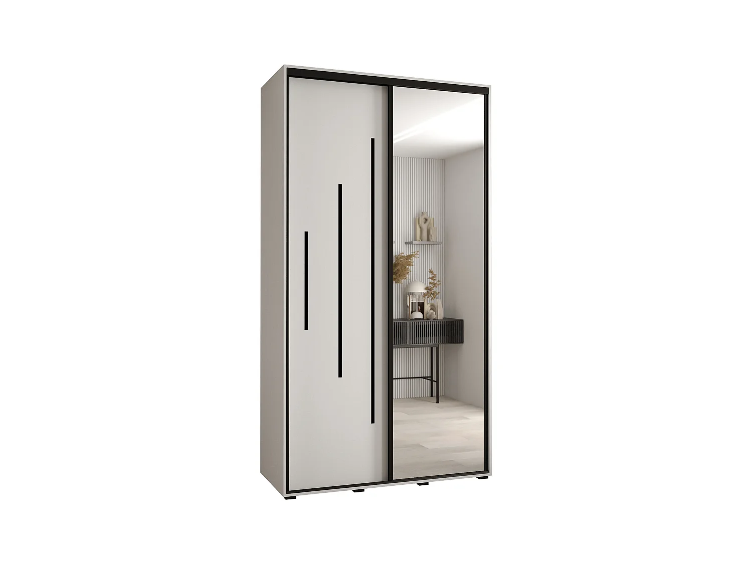 SCHWEBETÜRENSCHRANK 235,2/130/60 2-türig