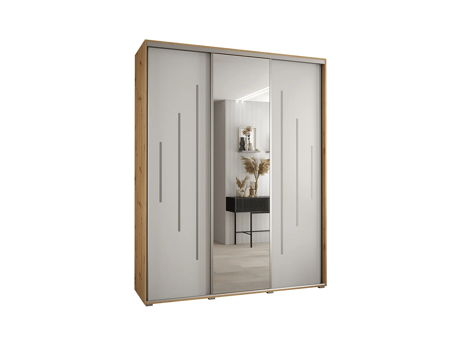 SCHWEBETÜRENSCHRANK 235,2/190/60 3-türig