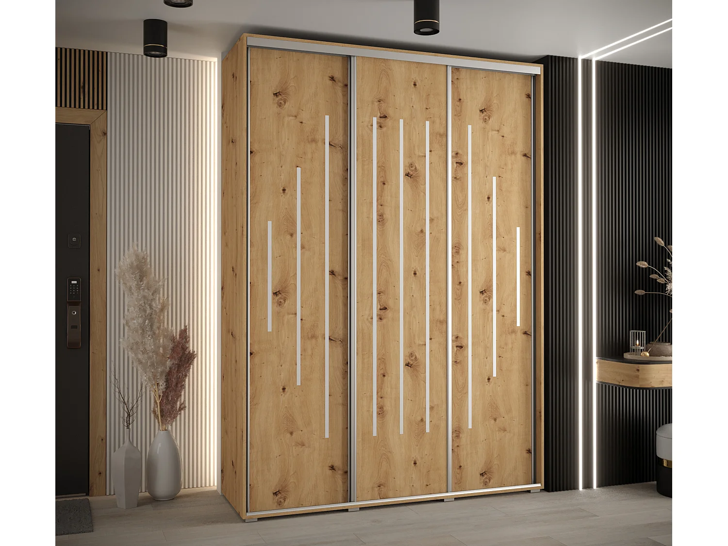 SCHWEBETÜRENSCHRANK 235,2/170/45 3-türig