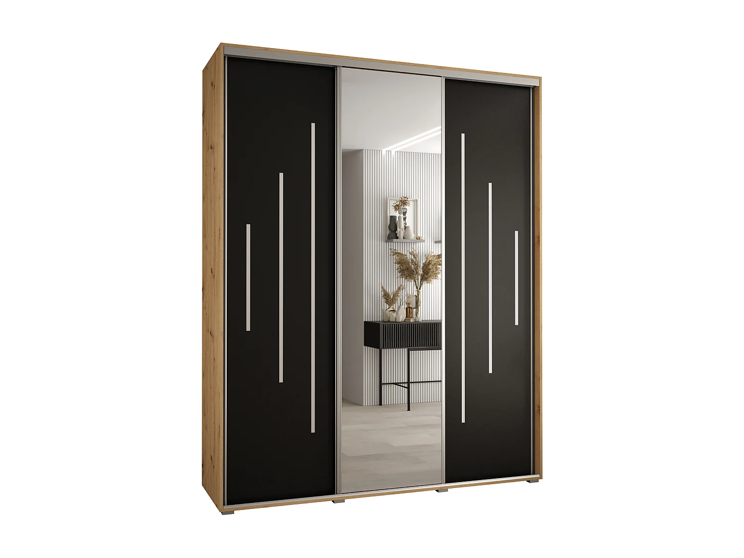 ARMOIRE DAVOS 13 À PORTES COULISSANTES 235,2/190/45 3 portes