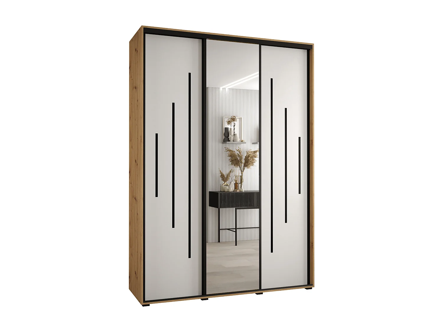 ARMOIRE DAVOS 13 À PORTES COULISSANTES 235,2/170/60 3 portes