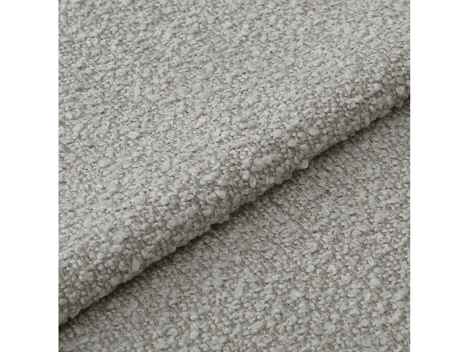 Canapé 3 places bouclette taupe 226cm HAUSSMANN