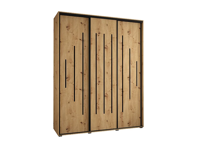 ARMOIRE DAVOS 12 À PORTES COULISSANTES 235,2/200/60 3 portes