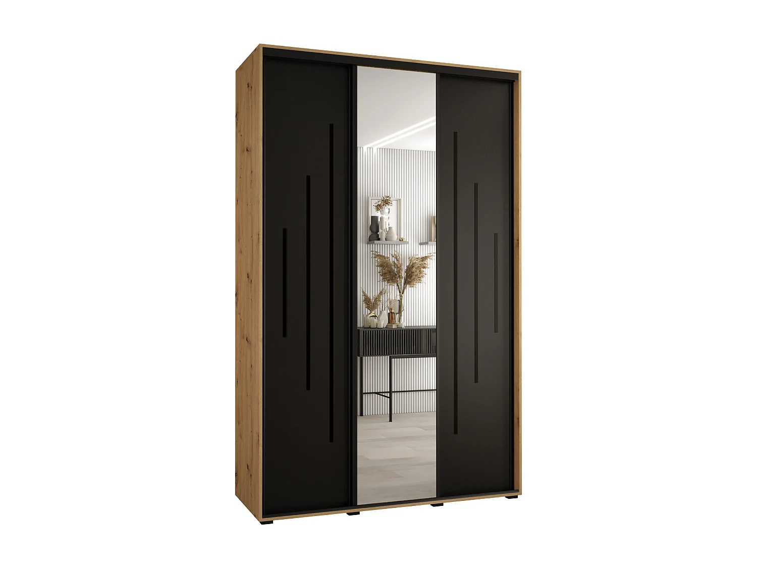 ARMOIRE DAVOS 13 À PORTES COULISSANTES 235,2/160/60 3 portes