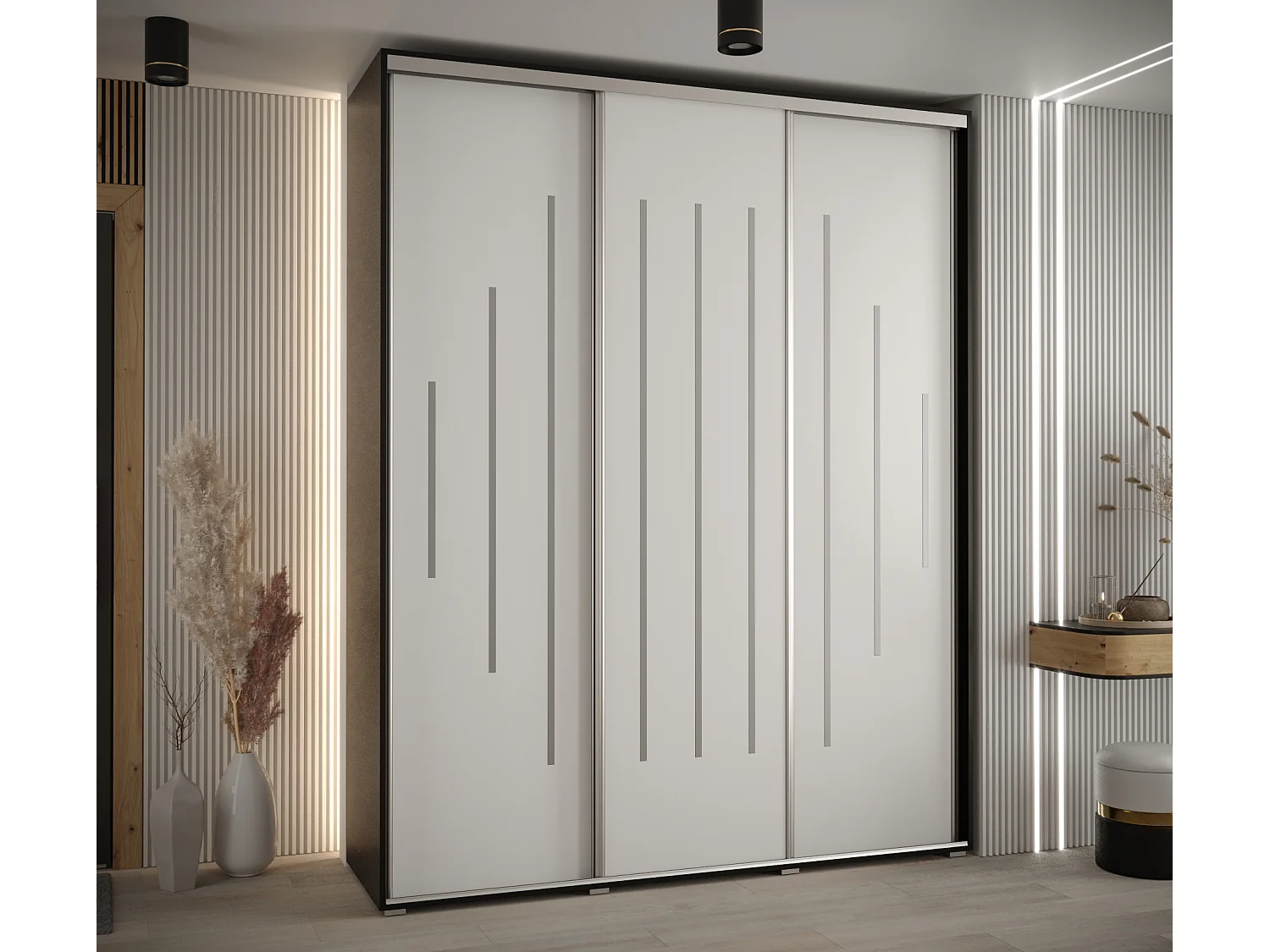 Armadio con ante a battente 235,2/200/60 3-porte