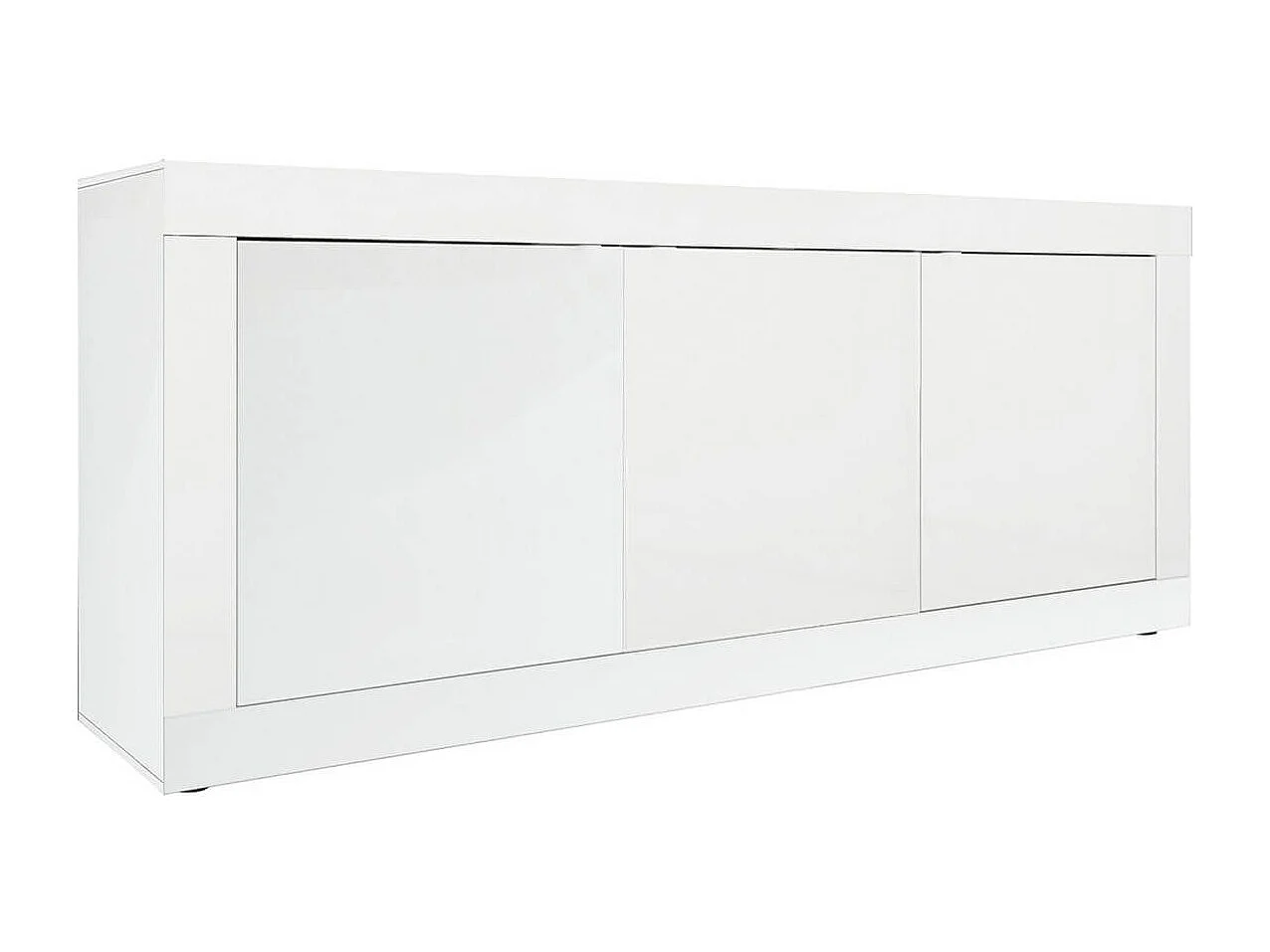 OTELLO - Buffet 3 Portes Finition Blanc Laqué Weiss