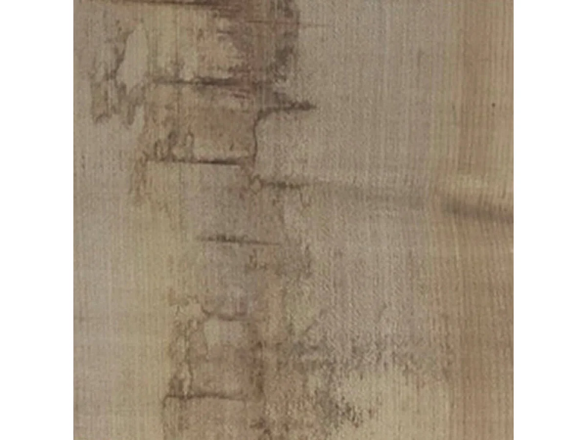 OTELLO - Meuble TV 1 Portes 2 Niches Blanc Laqué et Aspect Bois Antik avec Leds