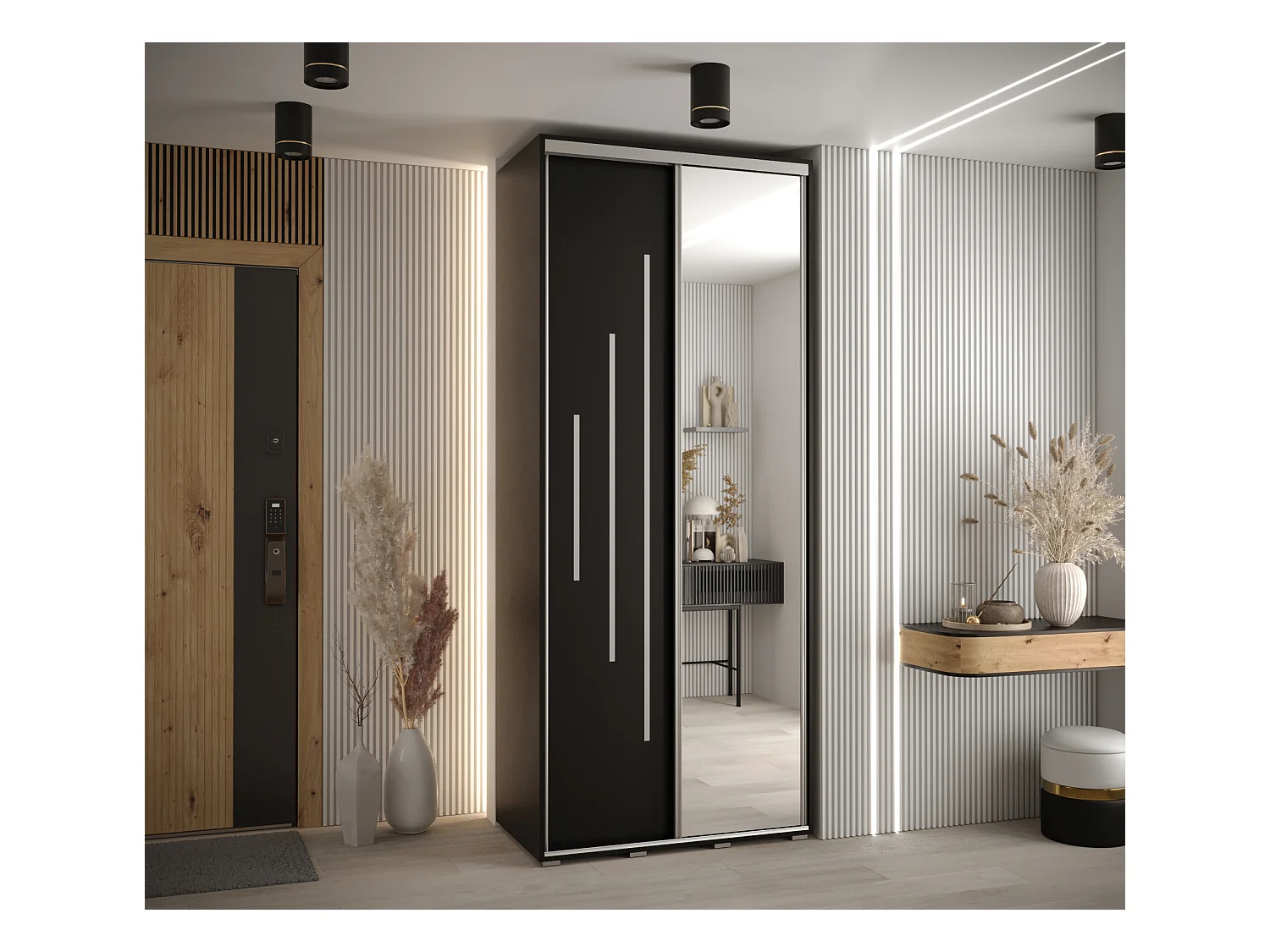 ARMOIRE DAVOS 13 À PORTES COULISSANTES 235,2/100/60 2 portes