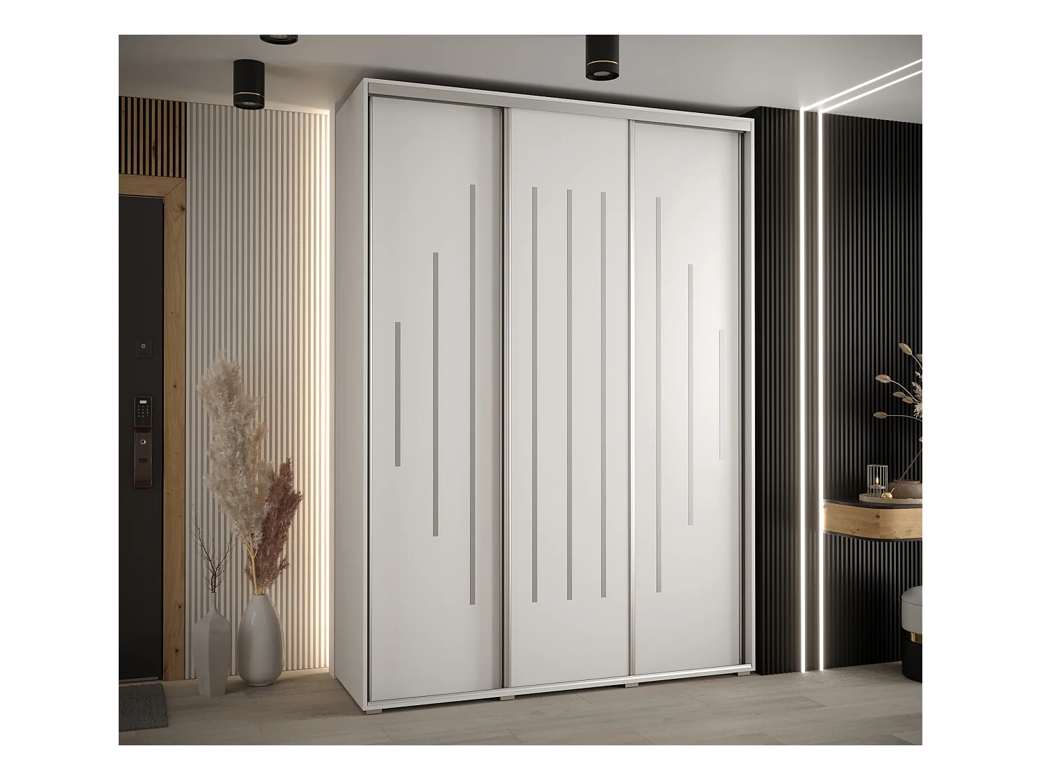 ARMOIRE DAVOS 12 À PORTES COULISSANTES 235,2/170/60 3 portes