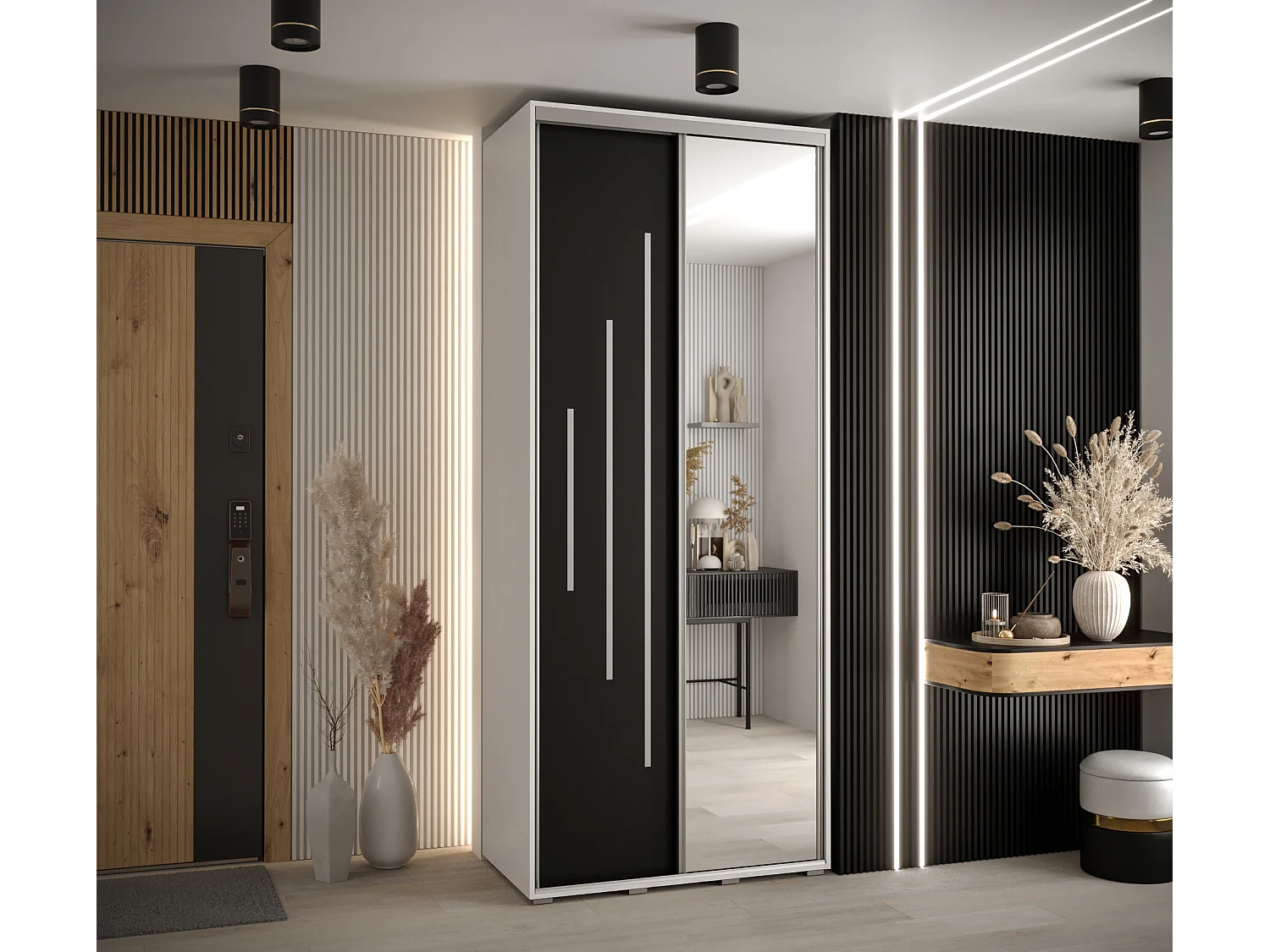ARMOIRE DAVOS 13 À PORTES COULISSANTES 235,2/110/60 2 portes
