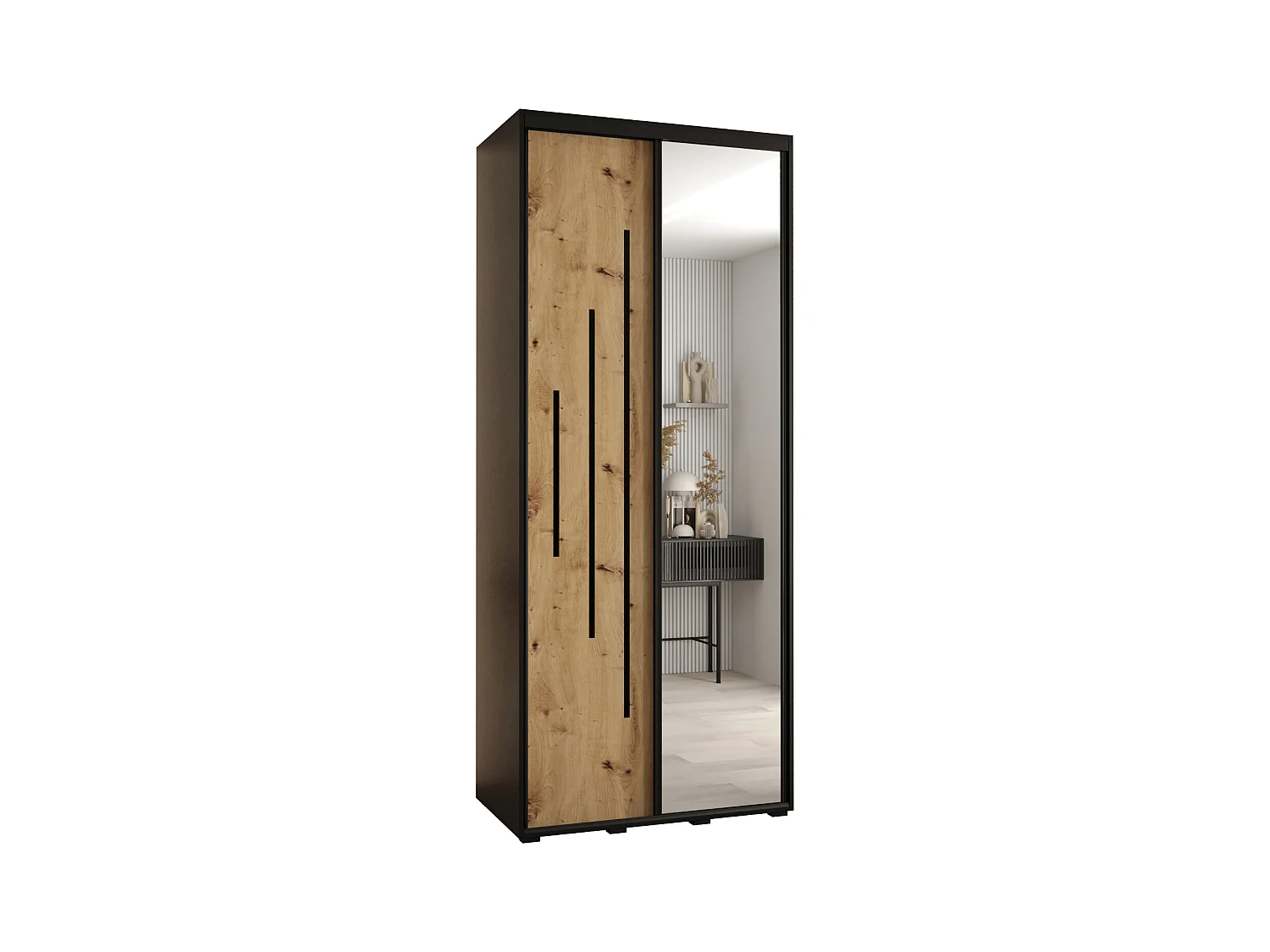 SCHWEBETÜRENSCHRANK 235,2/110/60 2-türig