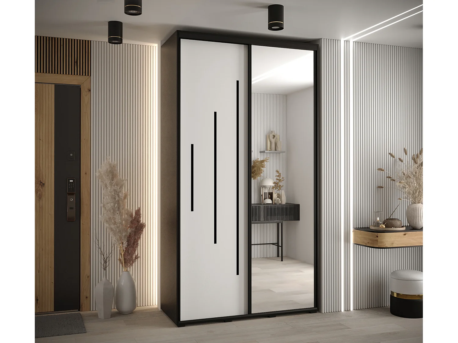 ARMOIRE DAVOS 13 À PORTES COULISSANTES 235,2/140/60 2 portes