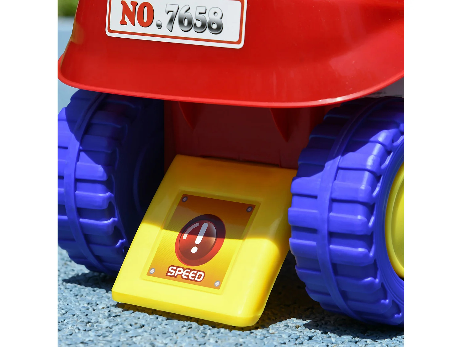 Porteur trotteur enfants véhicule à pousser camion de pompier 18-36 mois - Coffre phares musique - rouge