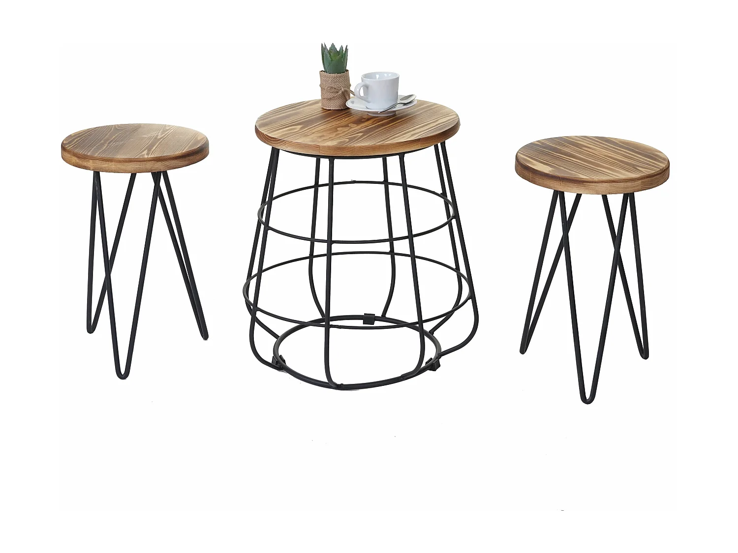 Pouf avec table MCW-A80 (3 pièces)