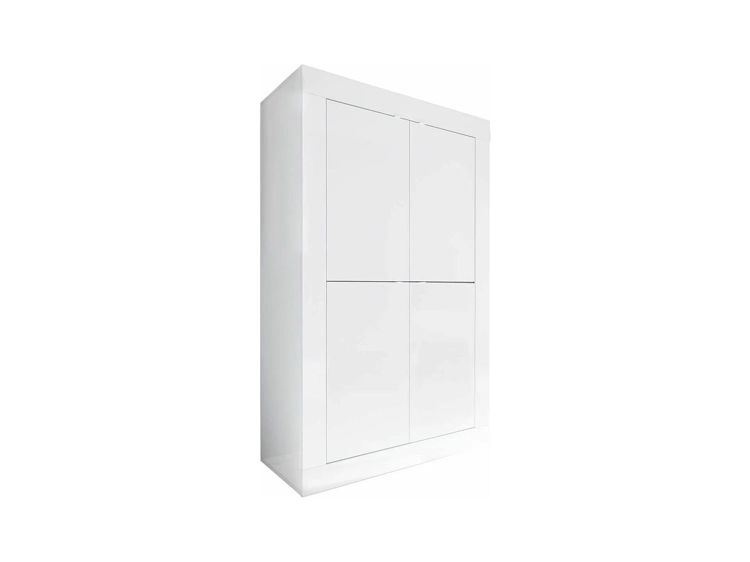 OTELLO - Rangement 4 Portes Finition Blanc Laqué Weiss