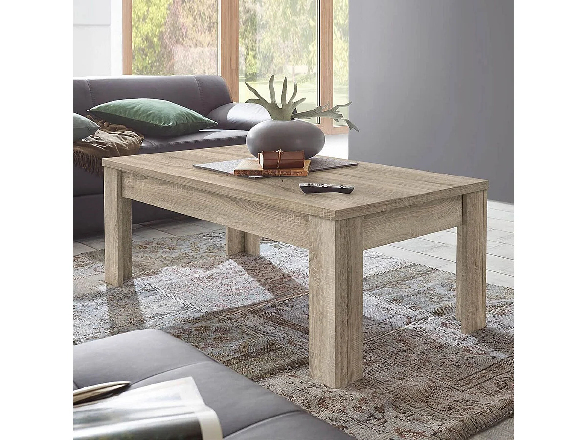 SAMOA - Table Basse Rectangulaire Finition Bois Samoa