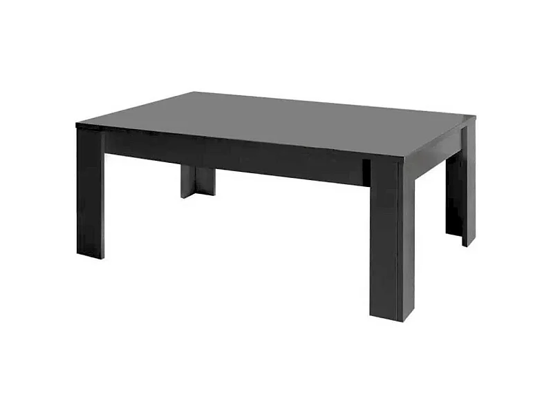 CARBONE - Table Basse Rectangulaire Finition Gris Carbone Laqué