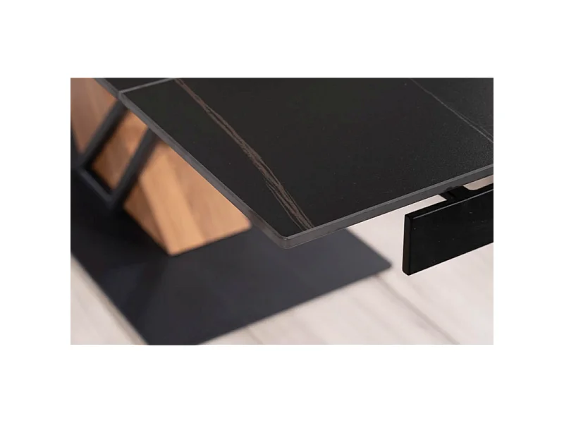 Table design extensible céramique effet marbre 160-220 cm Viro