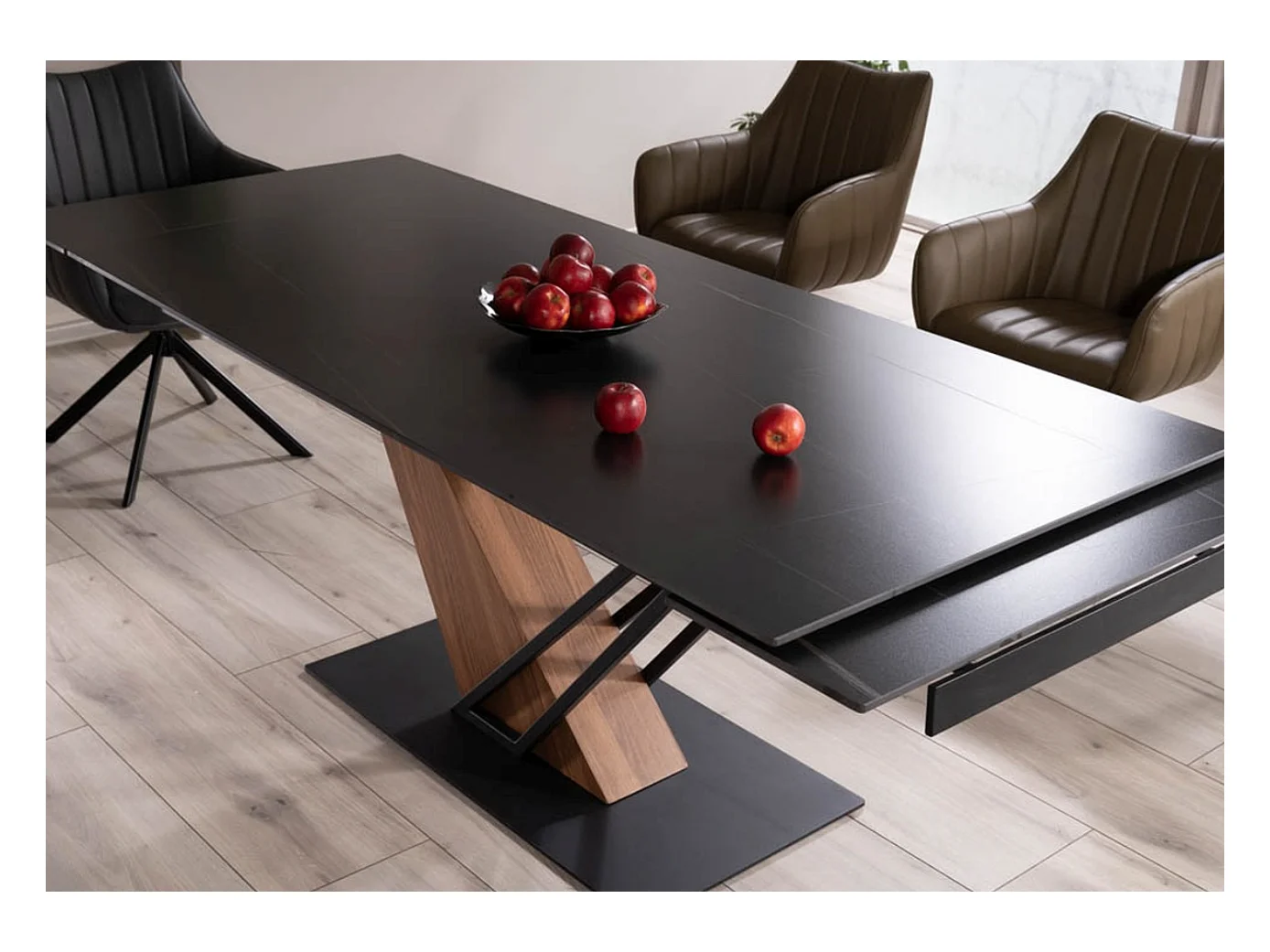 Tavolo di design allungabile in ceramica effetto marmo Viro 160-220 cm