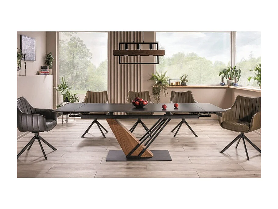 Tavolo di design allungabile in ceramica effetto marmo Viro 160-220 cm