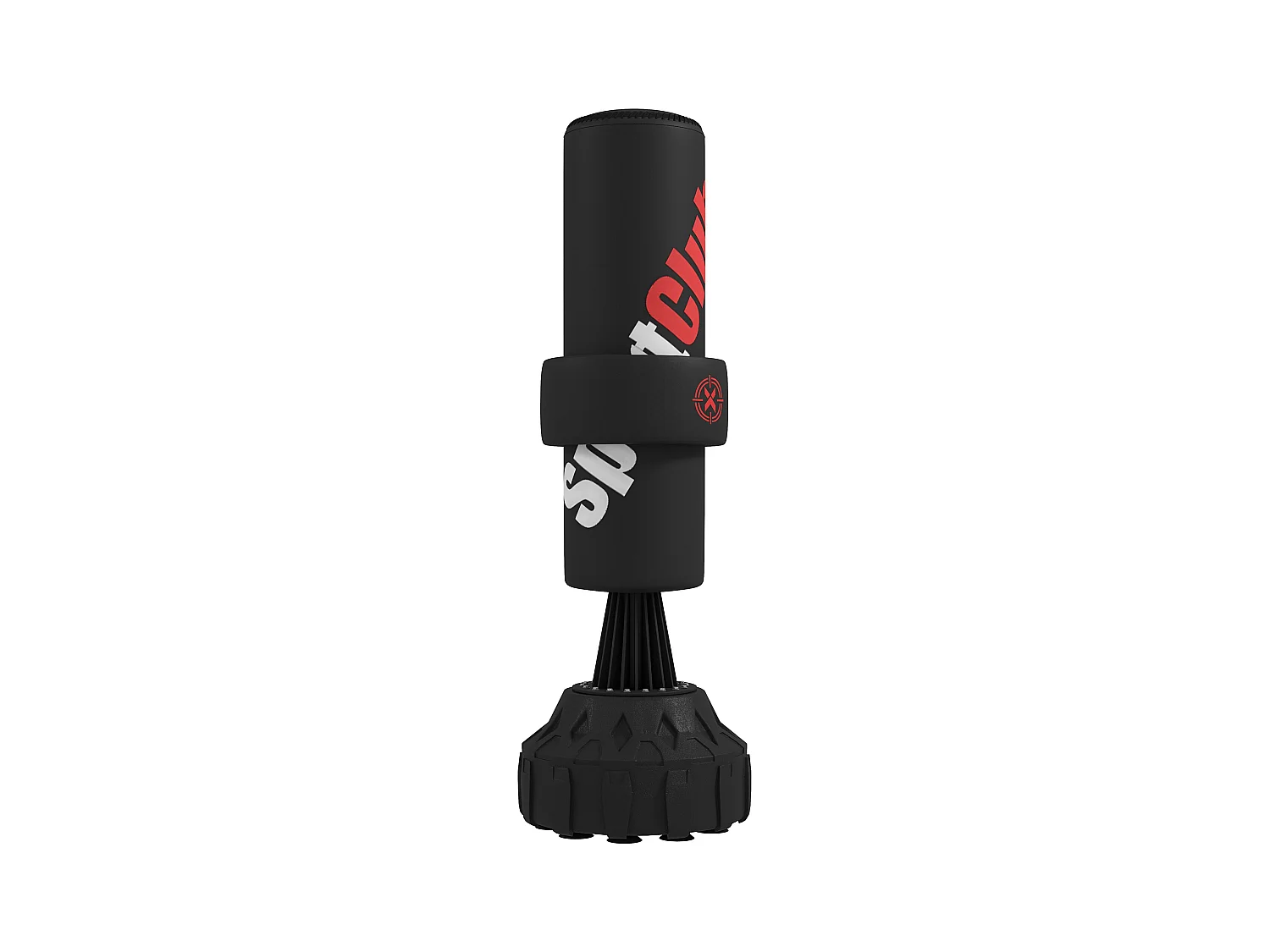 Sac de frappe boxe sur pied punching ball autoportant cible de touche réglable ventouses antidérapantes noir