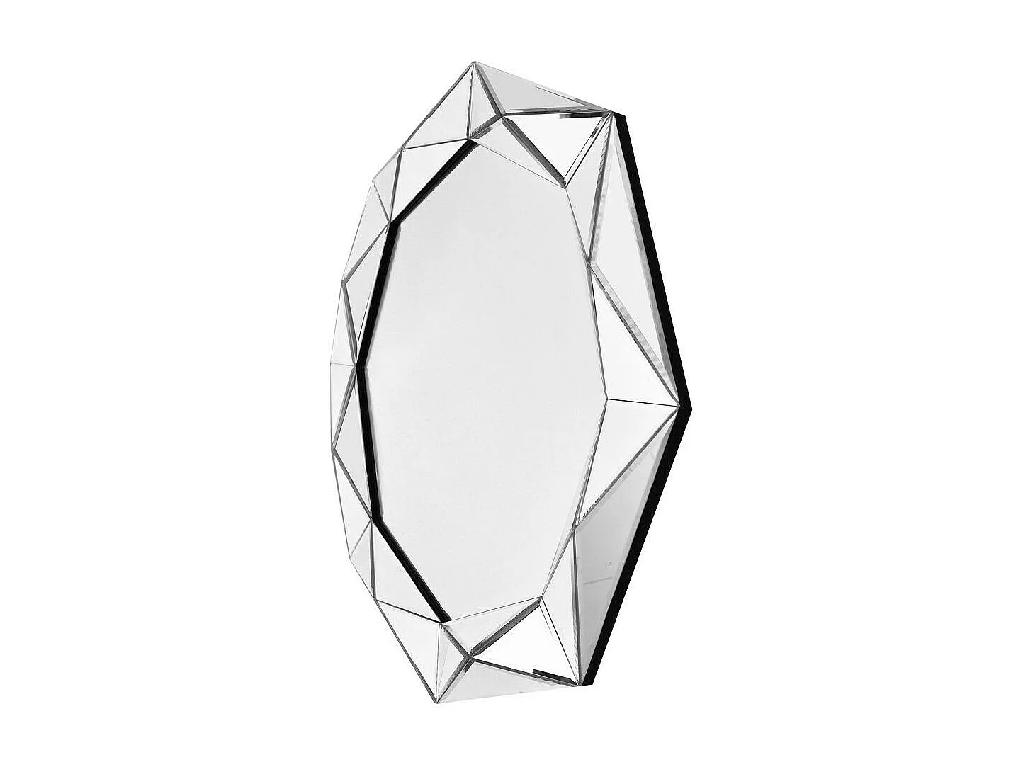 Miroir Mural Design "Herakles" 80cm Argent