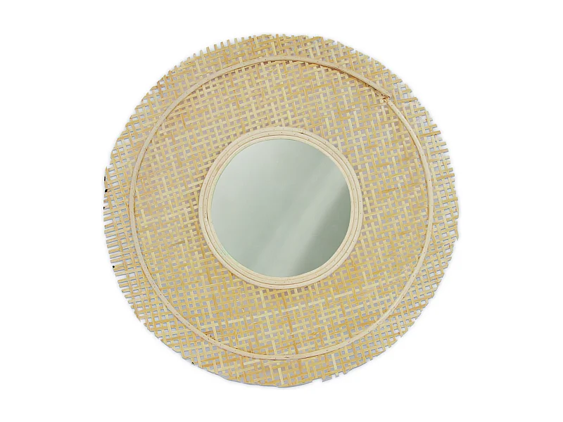 Miroir En Cannage 49.5 Cm De Diametre